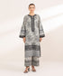 Women's Pret Zari Lawn Grey Embroidered A-Line Shirt